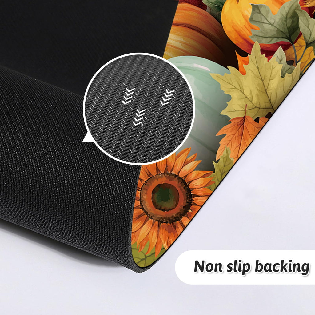 APROPHIC Fall Pumpkin Kitchen Mats, Set of 2