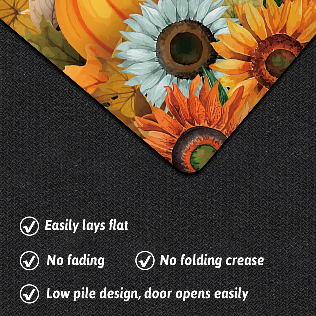 APROPHIC Fall Pumpkin Kitchen Mats, Set of 2